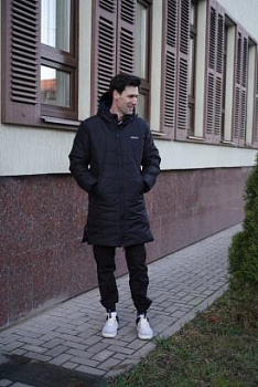 Пальто мужское зимнее "Милан2", арт. 12 056, черный